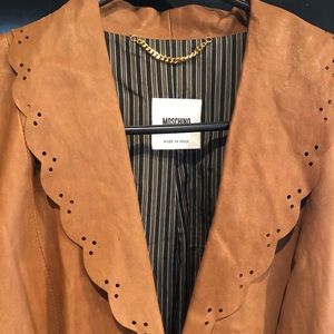 Vintage leather Moschino blazer/jacket size 8
